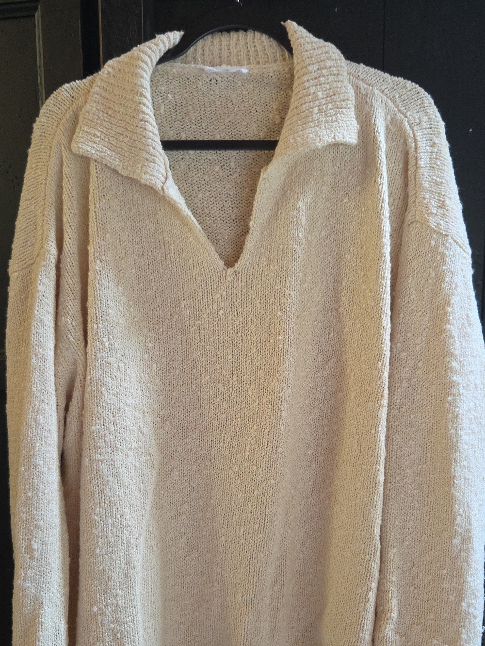 Pull Over V Neck With Collar
